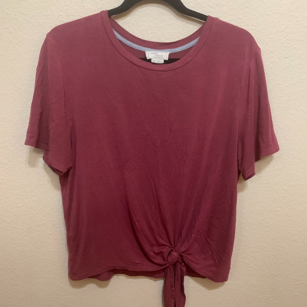 Clyde & Baxter Front Tie Top